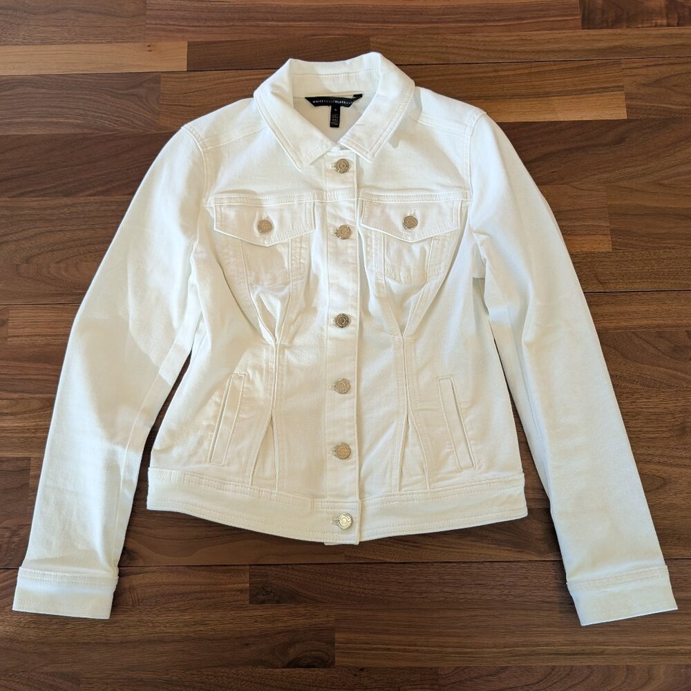 White House Black Market - White Denim Jacket - S